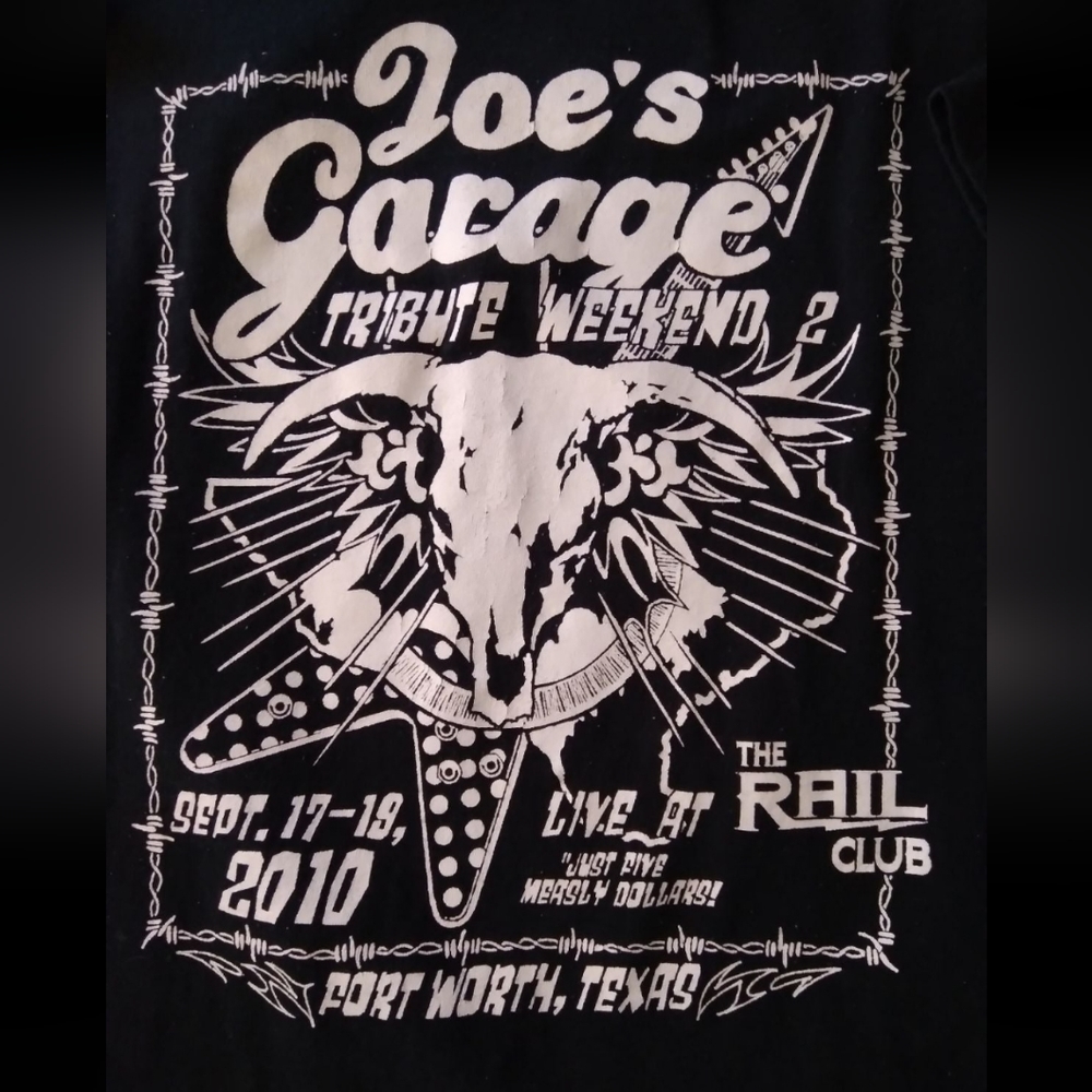 Joes Garage Tribute Weekend Concert Shirt
